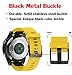 ANCOOL Compatible with Fenix 5S/6S/7S Bands 20mm Easy Fit Silicone Watch Bands Replacement for Fenix 8 43mm/5S Plus/6S Pro/D2 Delta S Smartwatches(Yellow)
