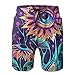 Produktbild Men's Shorts Swim Beach Trunk Summer Acid Flowers Eye Trippy Casual Fashion Shorts with Pockets - XXL