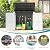 GULAIMOAO Outdoor Horizontal Storage Cabinet Box 36 Cu Ft with Lockable Doors, Outdoor Storage Shed Portable Waterproof for Backyard Garden