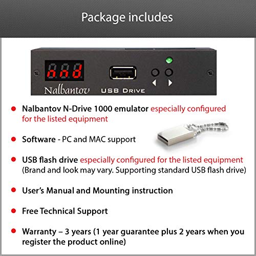 N-Drive 1000 Émulateur de disquette USB pour Roland MR200 réparer erreur lecture disquette