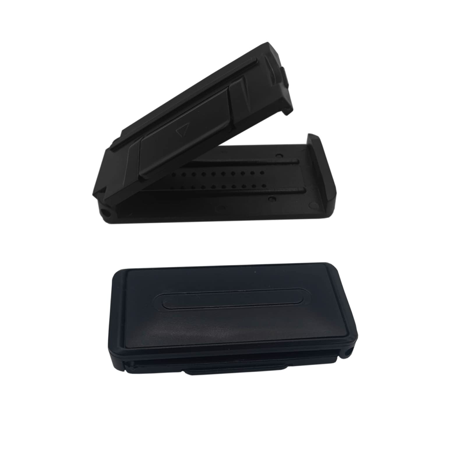 Peslogy 2pcs Universal Car Seat Belt Clips Adjuster Car Seatbelt Clip Stopper Strap Buckle Comfort Tension to Relax Shoulder Neck (Black)
