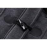 JiangWu Womens Fashion Horn Button Fleece Thicken Coat with Hood Winter Warm Jacket - Image 4