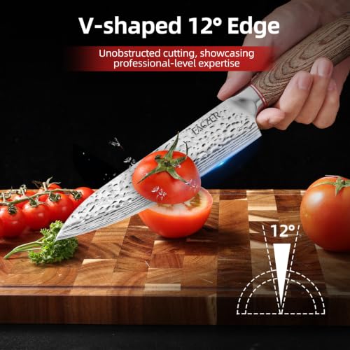 Chef Knife, 8 Inch High Carbon Stainless Steel Sharp Kitchen Knife - Image 5