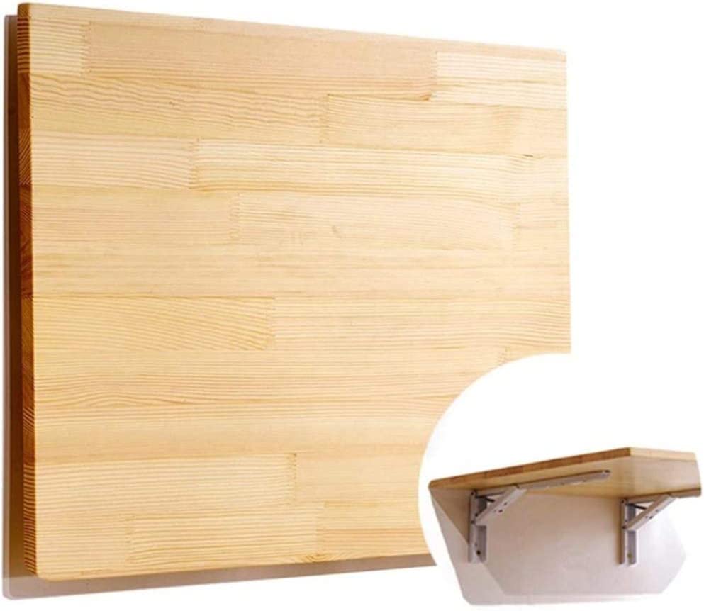 Table murale pliante en bois 120x30cm pour cuisine et bureau