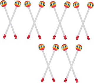 UPKOCH 14 Teiliges Kinderschlaginstrument Kleinkindspielzeug Handinstrumente Handschlaginstrumente Montessori Musikspielzeug Farbige Trommelstöcke Kunststoffschlägel Für Eva