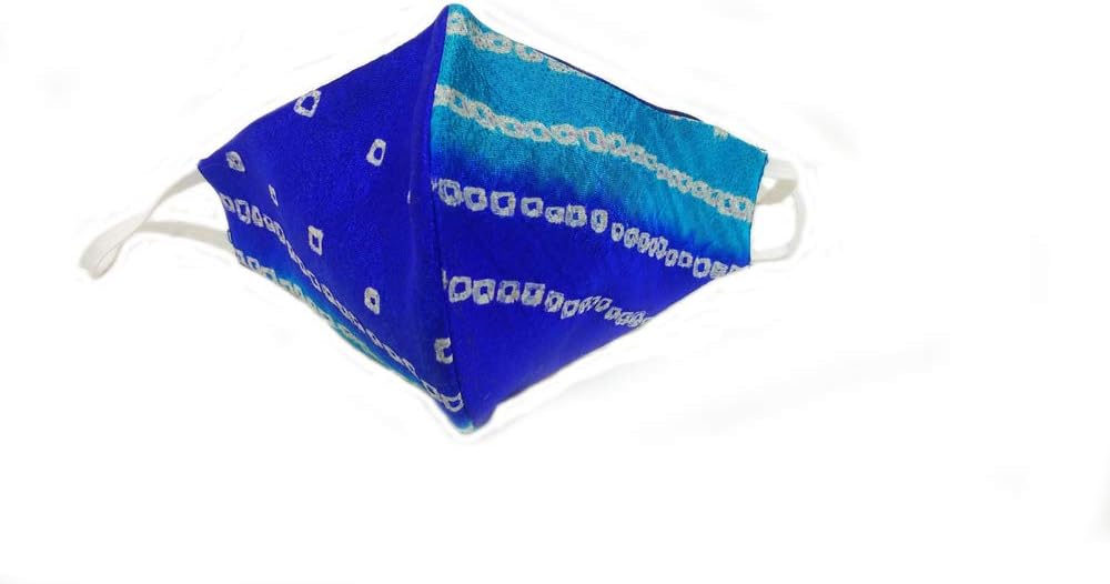 Pagli- 3 layer Pure bandej silk anti pollution,dust protection mask for women's- Easy breathable and Reusable