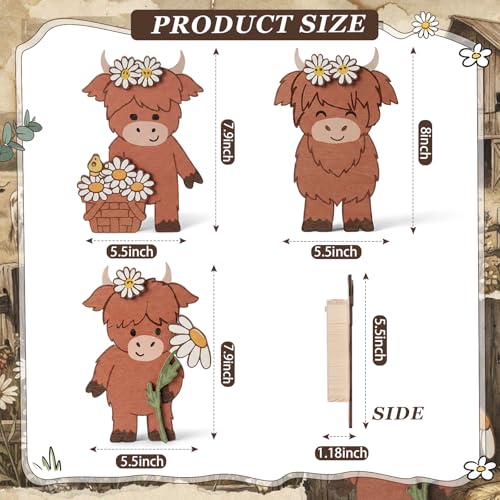 66% Off Highland Cow Wall Decor Set - Only $11.19! - Image 3