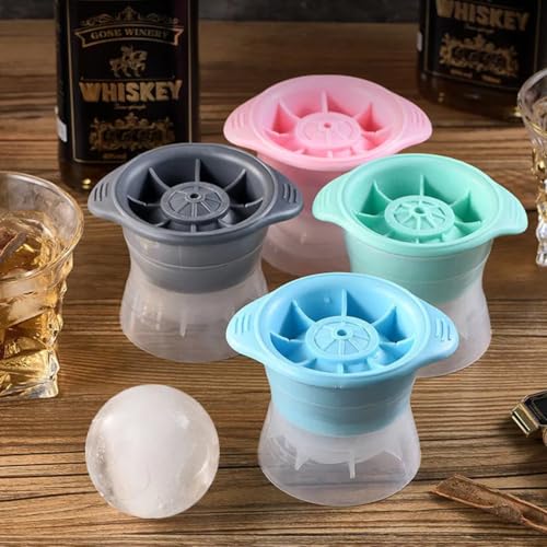 Molde redondo para cubos de hielo con esferas de 5 cm miniatura 5