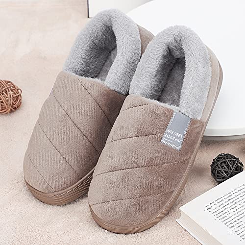LACOFIA Pantofole Chiuse da Uomo Donna Ciabatte Invernale per Adulti Scarpe da Casa Calde con Suola Antiscivolo per Interni/Esterni - Image 6