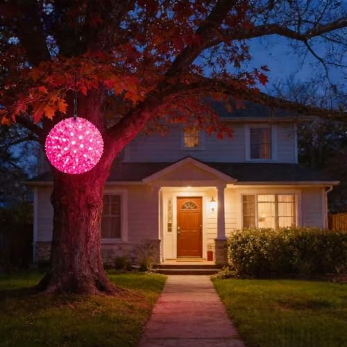 Esfera LED rosa 7.5 pulgadas, 100 LED, grado comercial miniatura 5