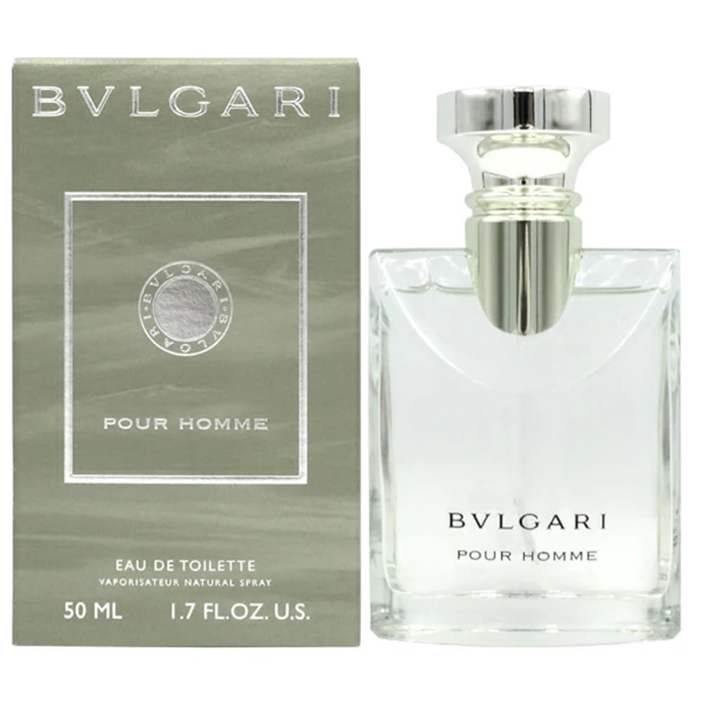 Amazon.co.jp: BVLGARI Pour Homme Eau De Toilette EDT SP 1.7 fl oz