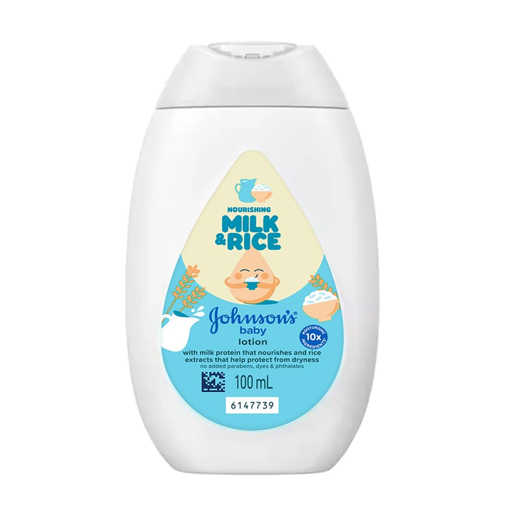 Johnson's Baby Milk and Rice Lotion, 100ml, White-image-17