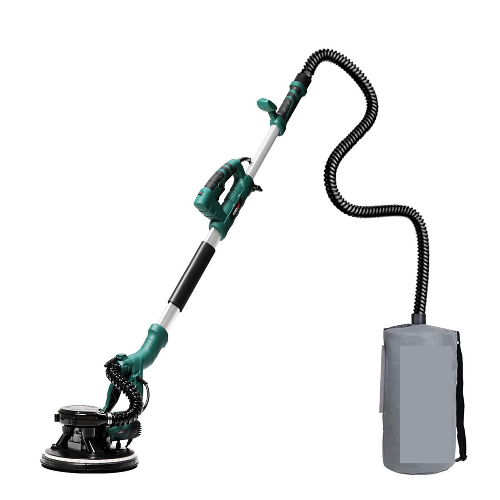 Aubest One Color Wall Sander, 810W 215Mm Wall Polisher Drywall Sander Variable Speed Dry Wall Sander 2M Hose Led Strip Light Sander 18Pcs Sandpaper