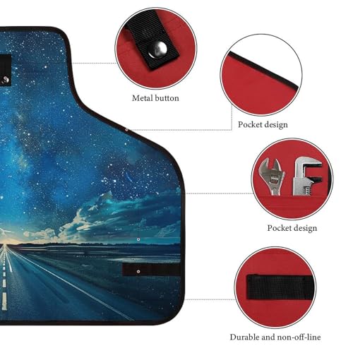 Delantal resistente con 8 bolsillos para trabajo miniatura 3