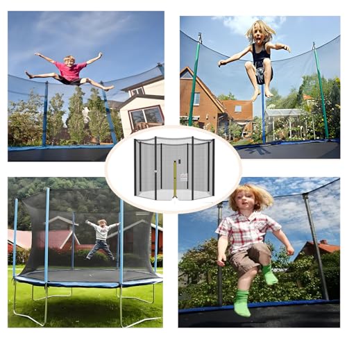 Filet Trampoline Anti-UV et Déchirures avec Entrée Zip Fluide