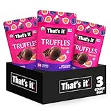 That's it Organic Dark Chocolate & Fig Truffles. 100% Plant-Based, Vegan, Gluten-Free, All Natural (3 Pack)
