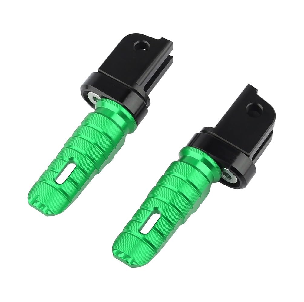 Repose-pieds alu CNC vert pour Benelli Leoncino 500 800 502C 752S avant