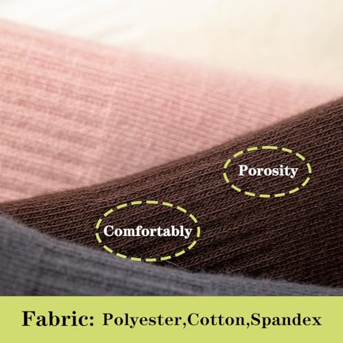 2-Pairs Grip Pilates Socks for Women with Non Slip Grippers, Yoga Slouch Socks with Grip for Barre Workout Hospital Long Scrunch Slipper4