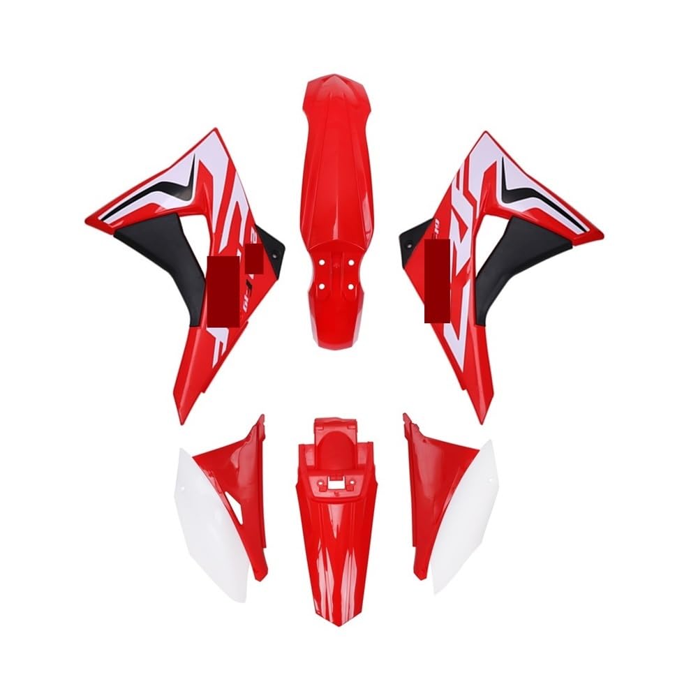 Kit plastique CRF 230F 2020 carénage moto rouge et blanc