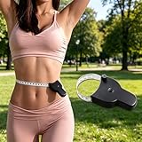 Soft Measuring Tape Retractable Plastic Tape Measure for Body Waist Chest Thigh, Portable Fitness Tool for Home and Gym, Black