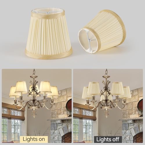 Set of 10 Small Lamp Shade Chandelier 4.9"X3.34"X4.33" by Homkin - Used condition - Image 2