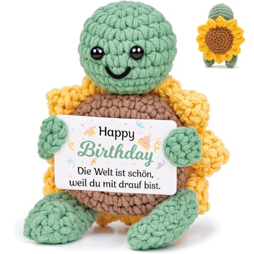 Augesak Positive Sunflower Turtle Birthday Gift for Women