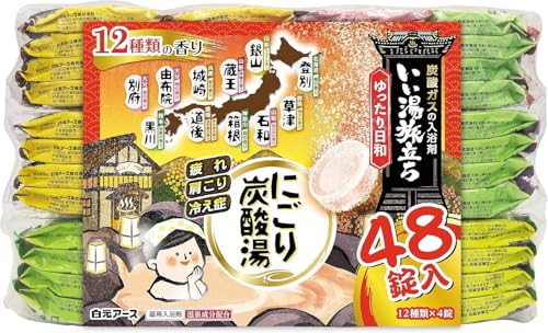 いい湯旅立ち にごり炭酸湯 入浴剤 48錠 温泉タイプ