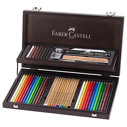 Faber-Castell Selezione Varzi 110084 Art & Graphic Compednium Estuche de madera 110084 - Selección Postales Varzi desde 1956