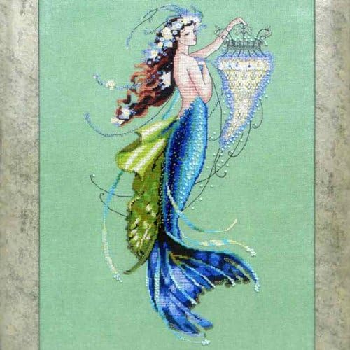 Siren and the Shipwreck by Nora Corbett - Beaded Cross Stitch Kit - Mirabilia Designs MD125