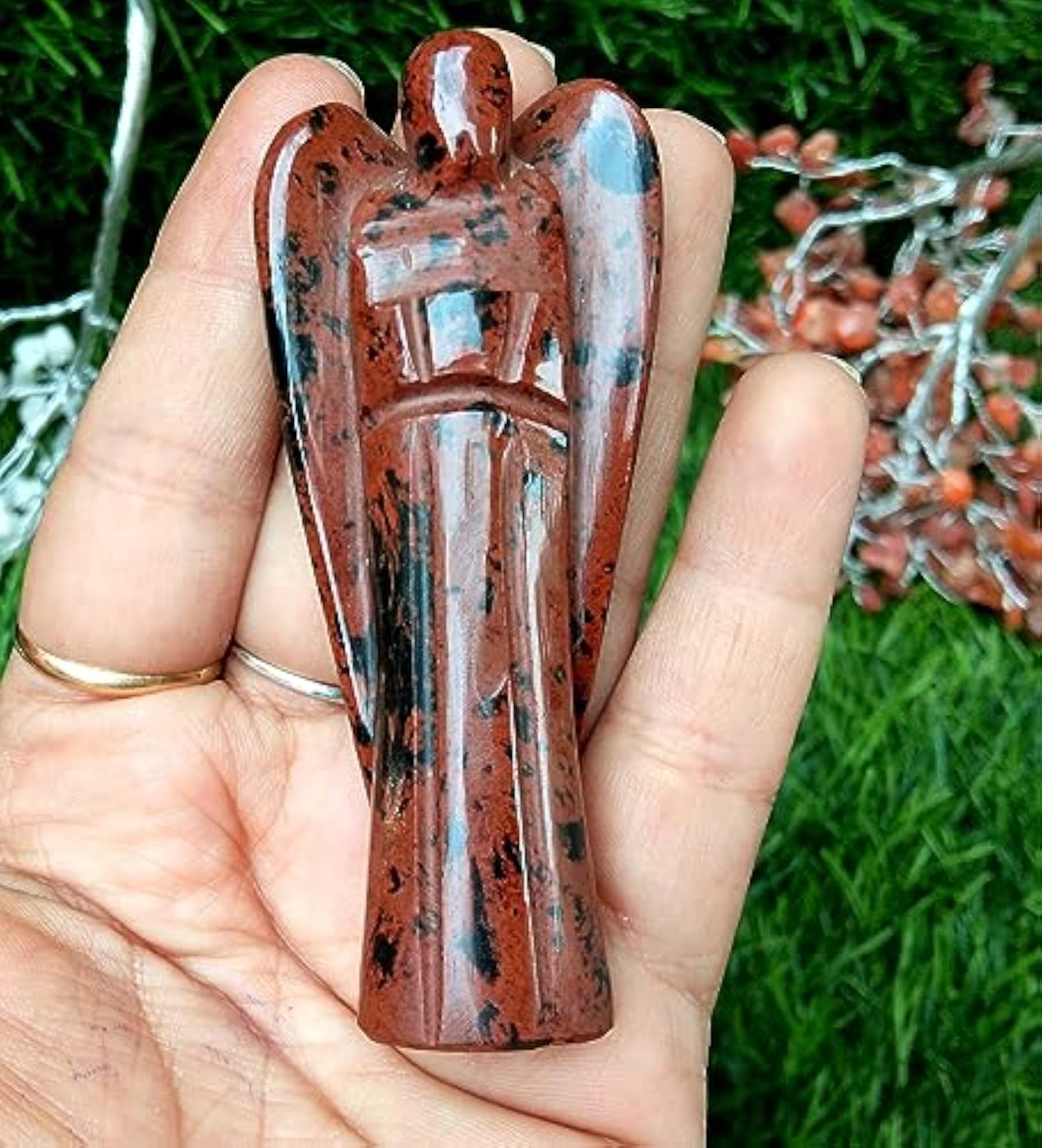 Jet Mahogany Obsidian 3 Angel Healing Chakra Balancing