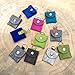 Manufactica Luna Halsbandtasche aus Wollfilz für Hunde - Hundemarke, Steuermarke, Tassomarke, Einkaufschip, Tile Chip und AirTag von Apple - Handmade - 5 x 5.5 cm oder 4.5 x 4.5 cm