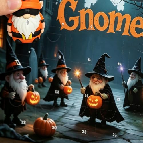 Calendario de Halloween 3D con cuenta atrás para mesa y hogar 7