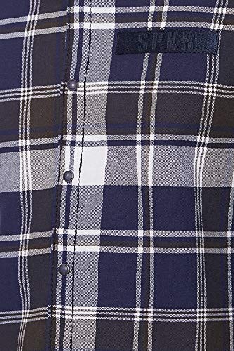 Image of Spykar Men's Checked Slim Fit Shirt