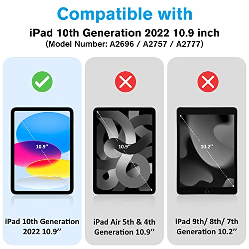 ProCase 360° Rotation iPad (A16) 11th 2025 / iPad 10th Generation Keyboard Case with Multi-Touch Trackpad for - Image 2