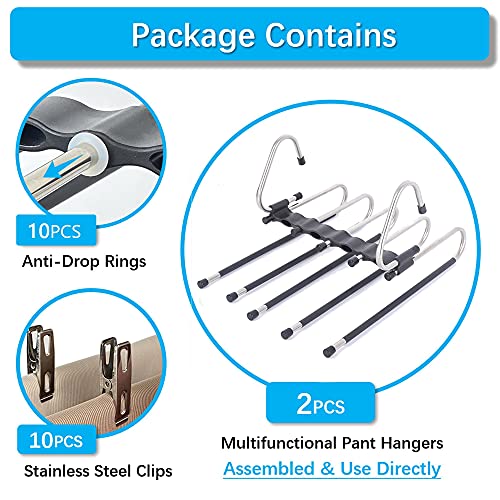 Feerahozer Magic Pants Hangers Space Saving thumb #3