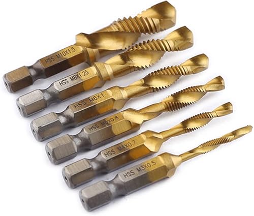 Miniatura 6 de Broca de taladro de vástago hexagonal de mango hexagonal Juego de taladro de mango hexagonal de 6 uds