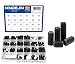 NINDEJIN 666pcs M2,M3,M4,M5,M6,M8 Set Screw Assortment Kit & Wrenches Hex Allen Head Socket Grub Screws Set,Carbon Steel
