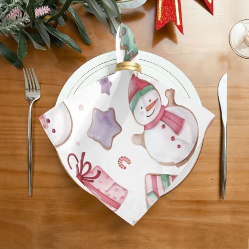 Servilletas de Tela Navideñas Pack x6 Multicolor 20x20 in miniatura 3