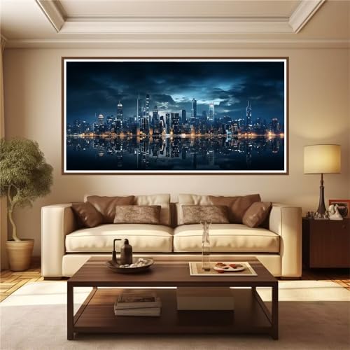 Broderie Diamant Grand Format 70x140cm Contre Stress Peinture Adulte