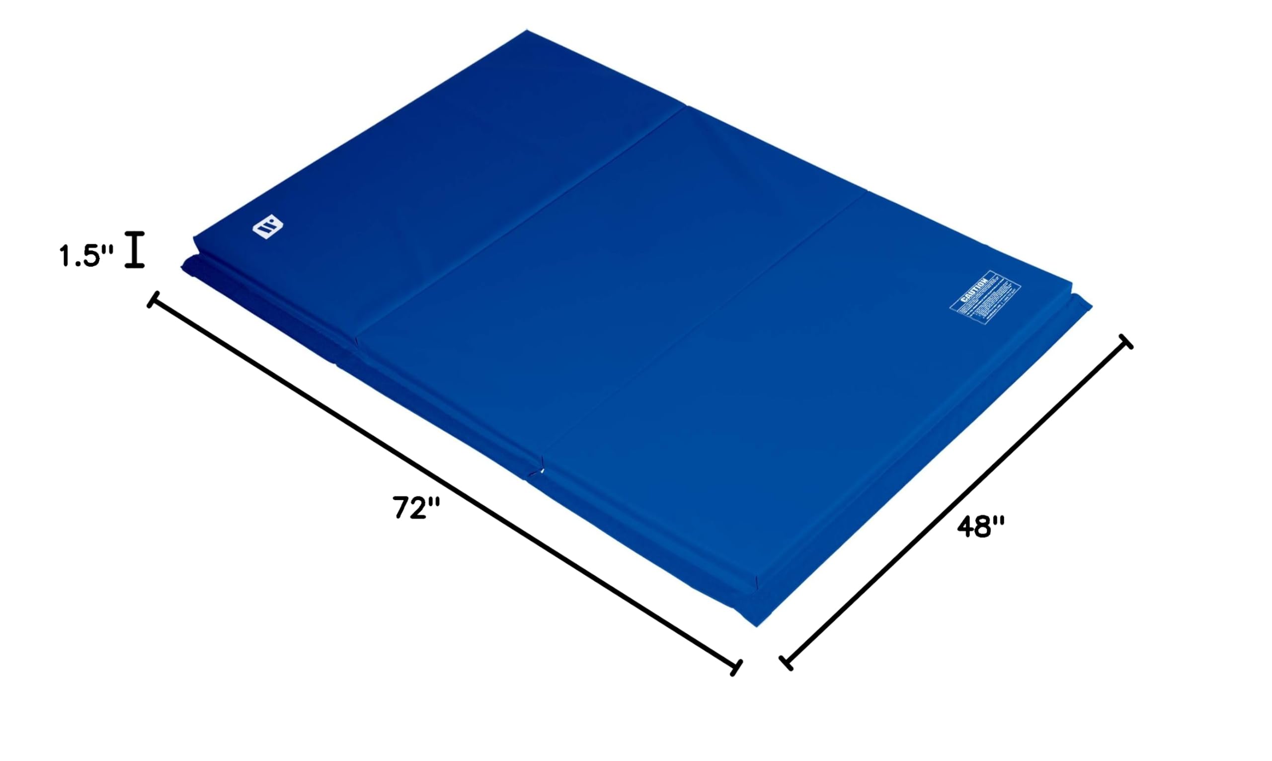 We Sell Mats Gymnastics Mat, Folding Tumbling Mat, Portable with Hook & Loop Fasteners