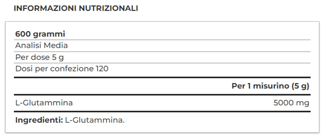 Yamamotò Glutamine Powder 600 gr - 100% l-glutammina gusto naturale - Senza Glutine, Senza Lattosio