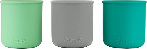 Pura my-my - Vaso de entrenamiento de silicona de 5 onzas  5.1 fl oz, 100% libre de plástico, reutilizable, grado alimenticio, vasos a prueba de disponible en Yaxa Colombia
