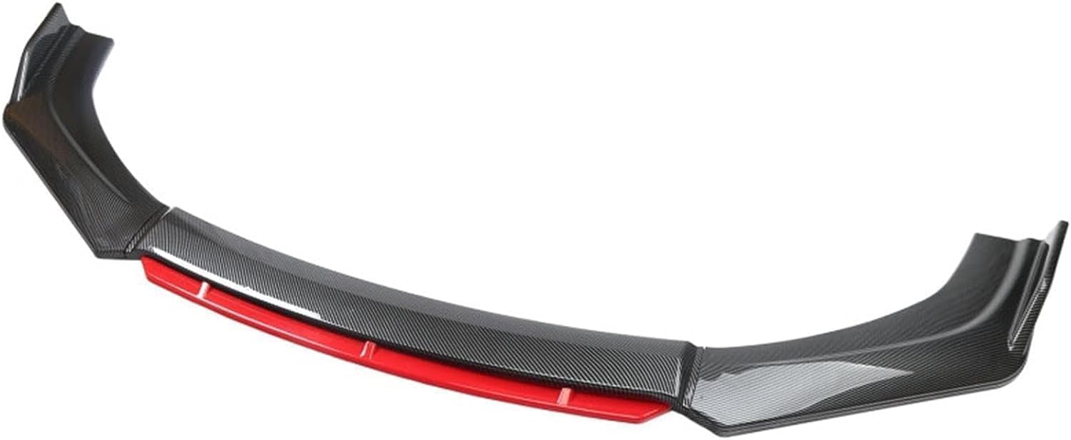 Spoiler Anteriore per Peugeot 308 CC T7 4B Coupé Cabrio 2009-2015, Labbro Paraurti Frontali Spoiler Splitter Diffusore Body Kit, Accessori Tuning Auto,Carbon Fiber Bright Red