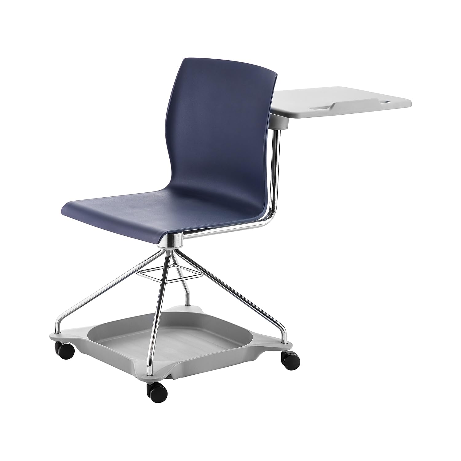 National Public Seating CoGo 25-inch Mobile Tablet Chair, Blue/Gray (COGO-04)