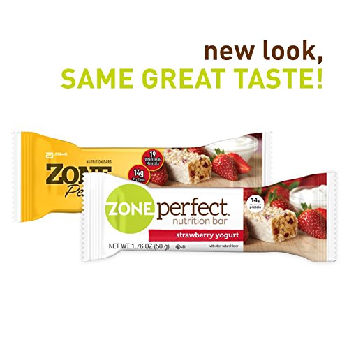 Zone Perfect Nutrition Bars Strawberry Yogurt 1.76oz 5 Bars (2 Pack)