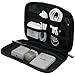 Case-Mate Electronic Organizer Travel Case - Portable Tech Travel Pouch w/Multiple Storage Mesh Pockets for Cable, Cord, Charger, Power Bank, Airpods - Airplane Essentials Bag - Black