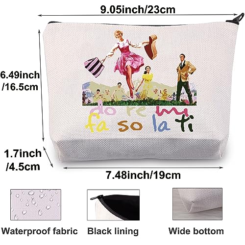 BWWKTOP Sound Musical Cosmetic Makeup Bag Von Trapp Gift Do Re Mi Fa So La Ti Theater Zipper Pouch Bag Musical Merchandise (Do Re Mi)2