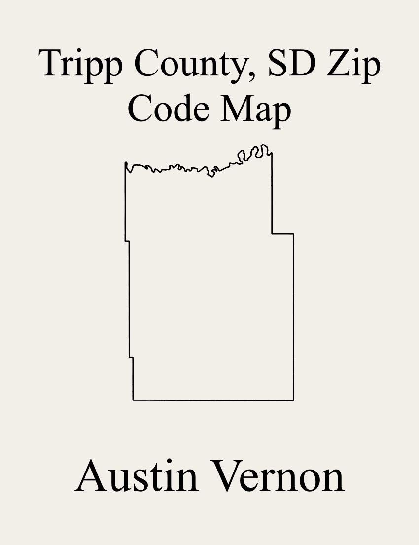 Tripp County, South Dakota Zip Code Map: Includes Rames, Beaver Creek, Brunson, Bull Creek, Carter, Colome, Colome, Condon, Curlew, Dog Ear, Elliston, ... Holsclaw, Huggins, Irwin, Jordan, Keya