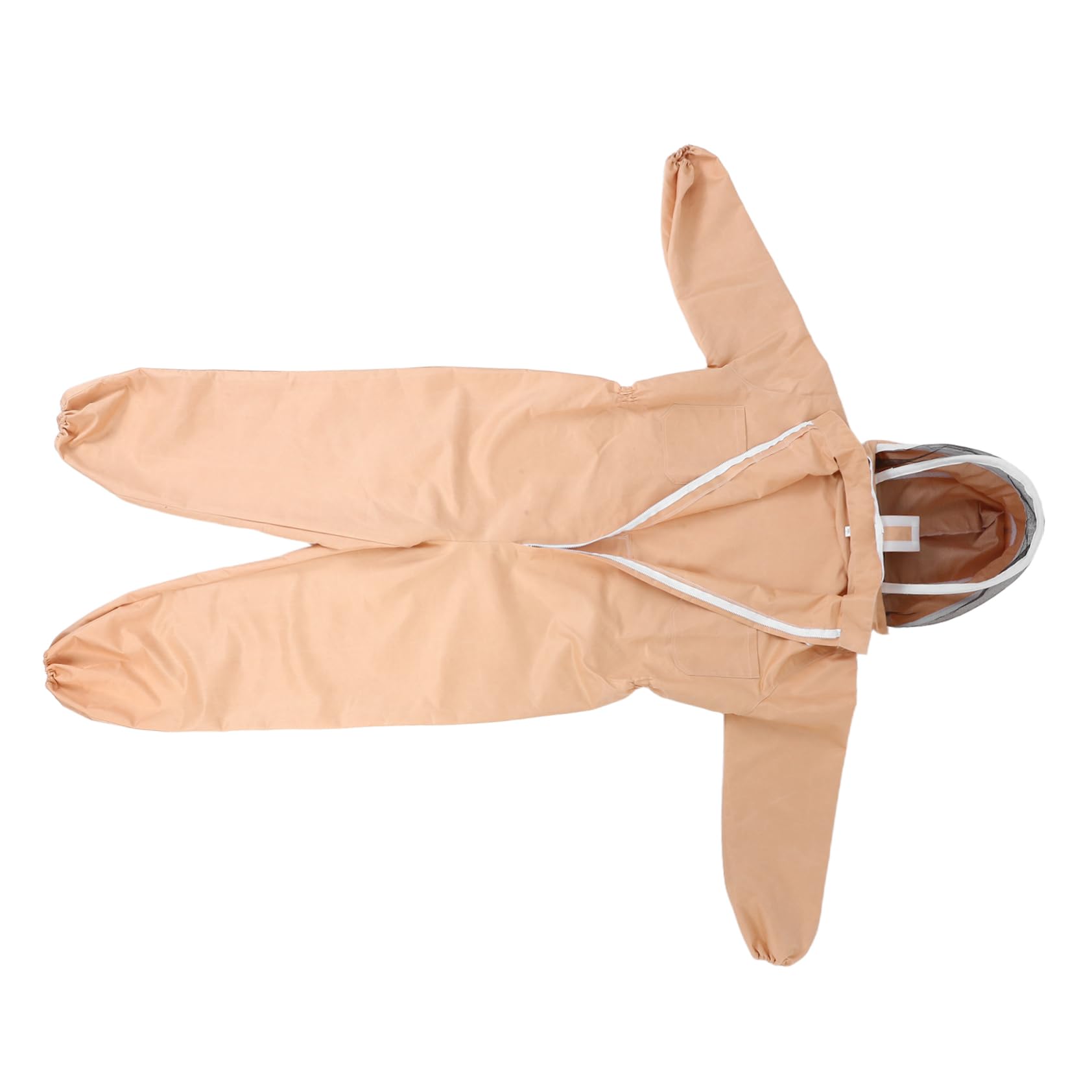 Tuta Apicoltura Xxl in Misto Cotone Khaki con Maschera | Protezione Completa e Copertura Integrale, per Ispezioni Alveari e Raccolta del Nettare, 660g