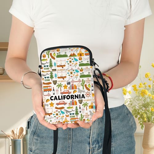 G2TUP California Travel Crossbody Bag California Trip Gift California Shopping Shoulder Bag California Souvenir Merch4